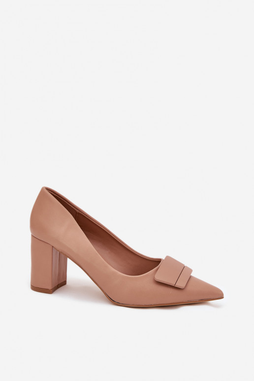 Schuhe mit Absätzen mit Ornamenten Beige Celira