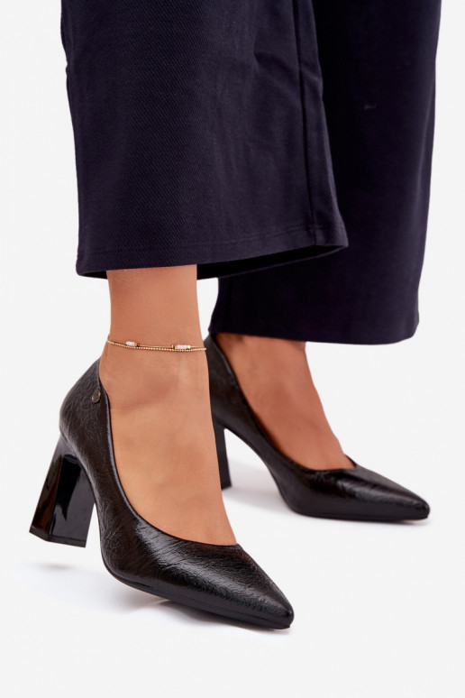 Hochhackige Schuhe Vinceza 62252 schZuarze Farbe