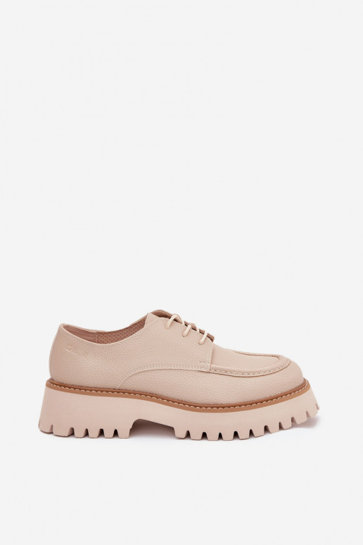 Schuhe Mokassins für Damen Mit einer Spitze Big Star NN274053 Beige