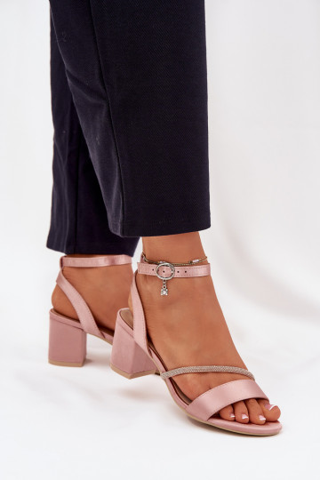 Rosa Damen High Heels mit glänzenden Details, Vinceza 20268 2