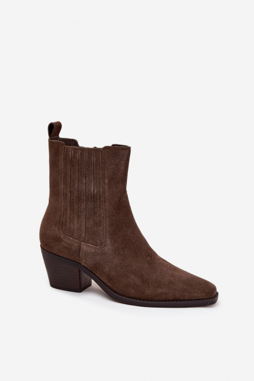 aus INildleder Stiefel mit Heizung im Inneren Khaki-Farbe Arelia aus INildleder Stiefel mit Heizung im Inneren Khaki-Farbe Arelia