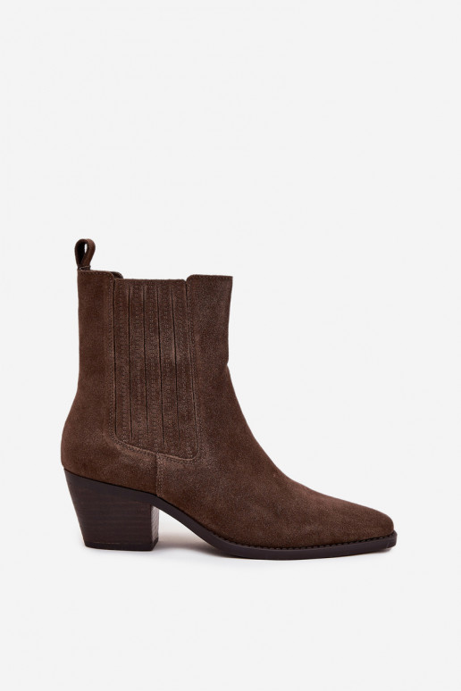 aus INildleder Stiefel mit Heizung im Inneren Khaki-Farbe Arelia aus INildleder Stiefel mit Heizung im Inneren Khaki-Farbe Arelia