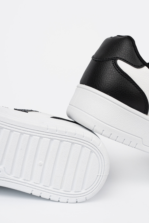 Stilvoll SchZuarz-Zueiße Farbe Sneakers Stilvollllschuhe z funkelnoZuymi ZustaZukami