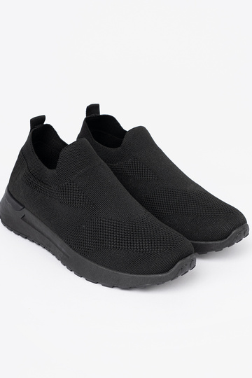 Schuhe im Sportstil typu slip-on Zu schZuarze Farbem kolorze