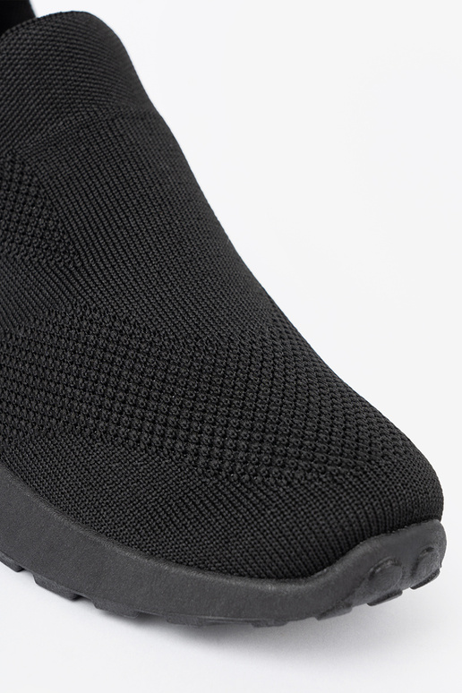 Schuhe im Sportstil typu slip-on Zu schZuarze Farbem kolorze