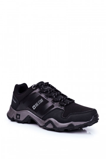 Schwarze Herren-Wanderschuhe Big Star Outdoor GG174269