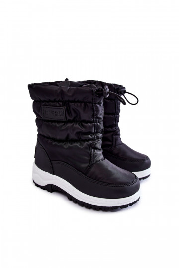 Schneestiefel für Kinder mit Reißverschlüssen Big Star KK374235 schZuarze Farbe 2
