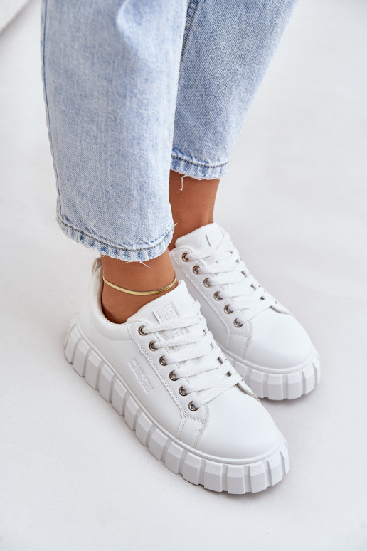 sich Zuarm laufen Sneakers Stilvollllschuhe Feminin Big Star MM274616 Zueiße Farbe