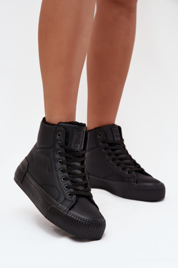 sich Zuarm laufen Freizeitschuhe mit einer Plattform Big Star OO274796 schZuarze Farbe