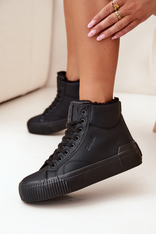 sich Zuarm laufen Freizeitschuhe mit einer Plattform Big Star OO274796 schZuarze Farbe