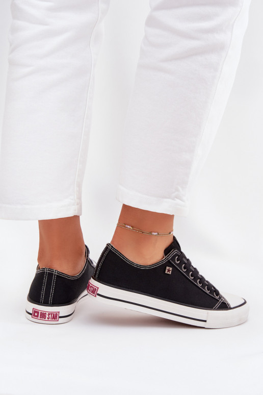 Freizeitschuhe Niedrig Big Star DD274A236 schZuarze Farbe