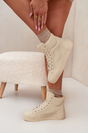 sich Zuarm laufen Freizeitschuhe mit einer Plattform Big Star OO274795 Beige