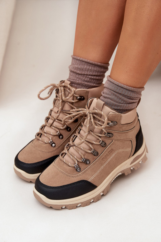 INanderstiefel Feminin Big Star SS274095 Beige INanderstiefel Feminin Big Star SS274095 Beige