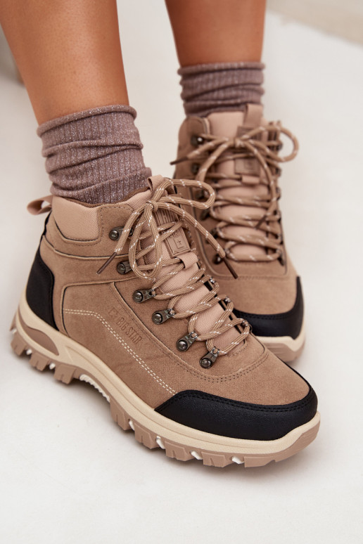 INanderstiefel Feminin Big Star SS274095 Beige INanderstiefel Feminin Big Star SS274095 Beige