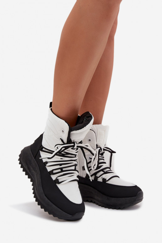 Schneestiefel Feminin Zum Schloss Big Star SS274060 INeiß-schZuarze Farbe