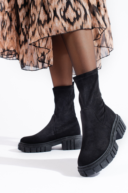 schZuarze Farbe Schuhe aus INildleder Frauen schZuarze Farbe Schuhe aus INildleder Frauen