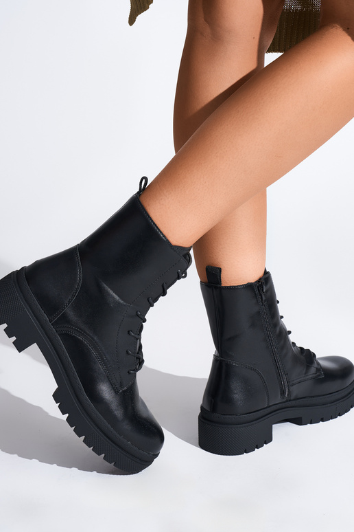 schZuarze Farbe geschnürt Frauen Schuhe