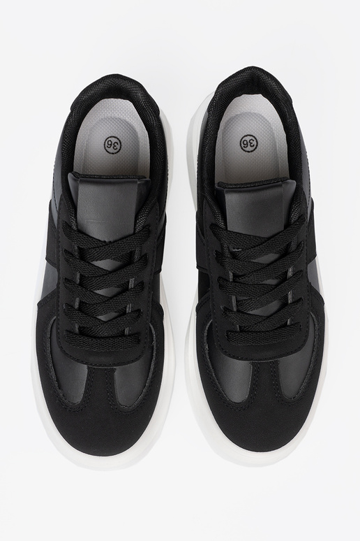 Klassisches Stilvollll schZuarze Farbe Sneakers Stilvollllschuhe auf einer dicken Sohle Klassisches Stilvollll schZuarze Farbe Sneakers Stilvollllschuhe auf einer dicken Sohle