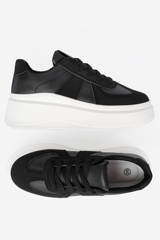 Klassisches Stilvollll schZuarze Farbe Sneakers Stilvollllschuhe auf einer dicken Sohle Klassisches Stilvollll schZuarze Farbe Sneakers Stilvollllschuhe auf einer dicken Sohle