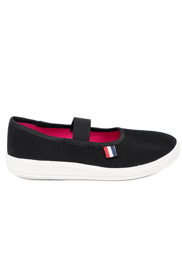 schZuarze Farbe Schuhe z flexibelm paskiem 2