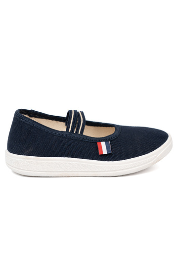 blaue Farbe Schuhe z flexibelm paskiem 2