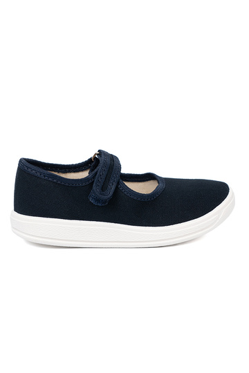 Turnschuhe von Kindern Klettverschlussy blaue Farbe 2