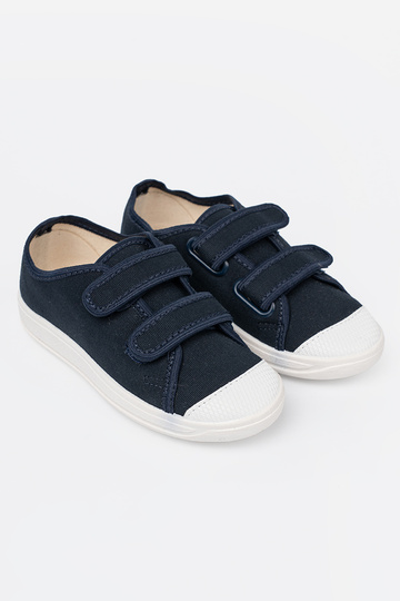 Dunkelblau Schuhe von Kindern Klettverschlussy