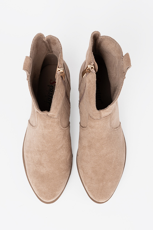 Beige Schuhe CoZuboystiefel aus INildleder