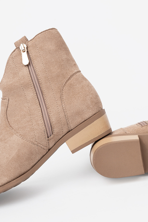 Beige Schuhe CoZuboystiefel aus INildleder