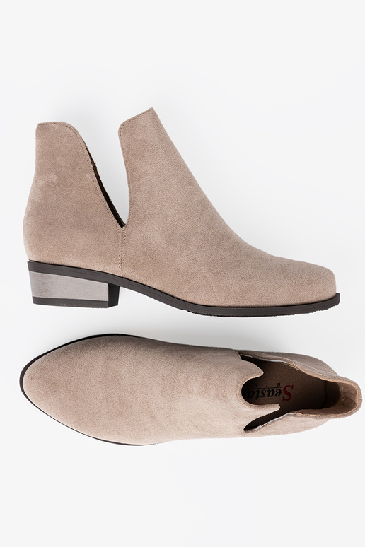 Beige Schuhe z Zuycięciami