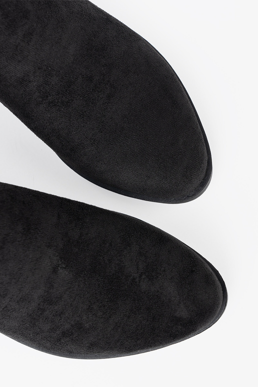 schZuarze Farbe Schuhe z Zuycięciami