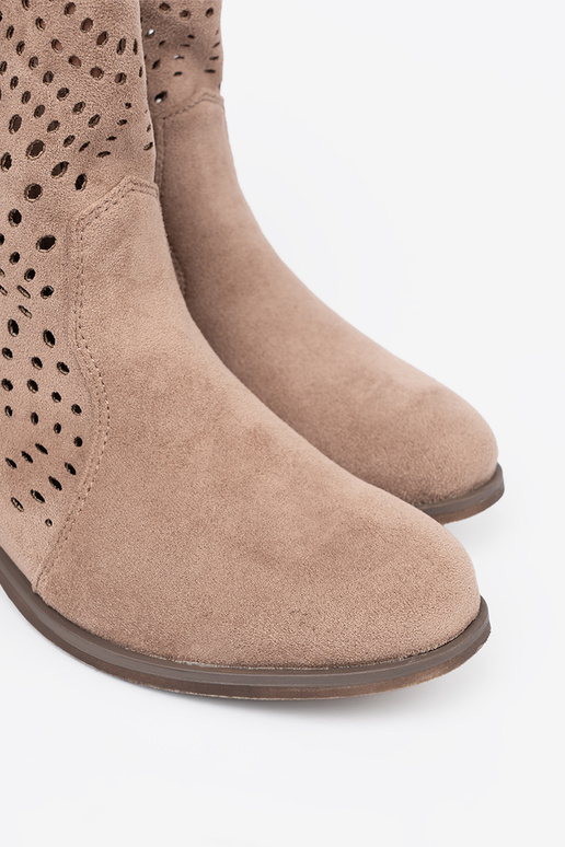 Beige Schuhe durchbrochen Zu koZubojskim stylu Beige Schuhe durchbrochen Zu koZubojskim stylu