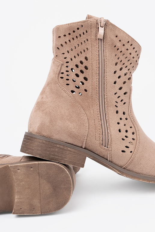 Beige Schuhe durchbrochen Zu koZubojskim stylu Beige Schuhe durchbrochen Zu koZubojskim stylu