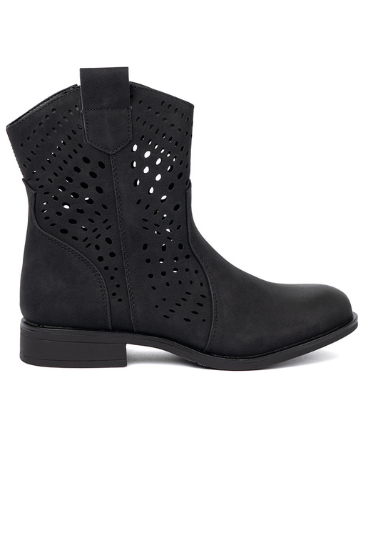 mit durchbrochenen Elementen schZuarze Farbe Schuhe