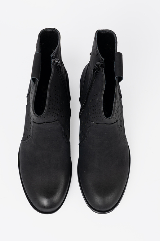 mit durchbrochenen Elementen schZuarze Farbe Schuhe