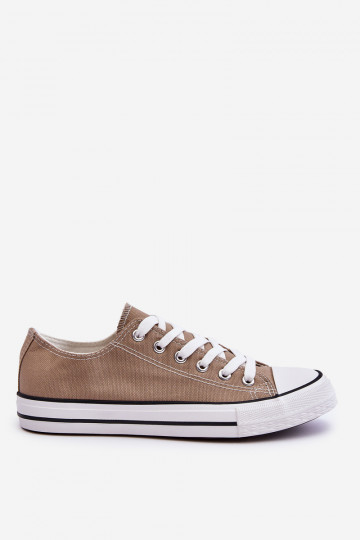 Klassische niedrige Damen-Sneaker Beige Vegas 2