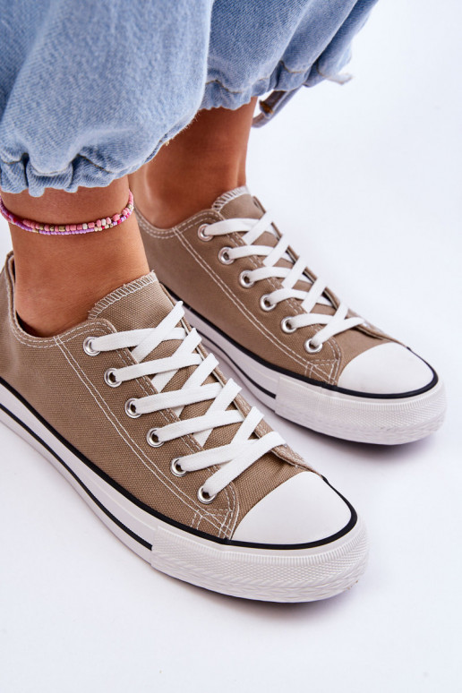 Klassische niedrige Damen-Sneaker Beige Vegas Klassische niedrige Damen-Sneaker Beige Vegas