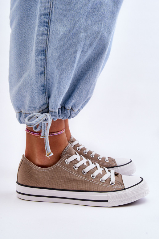Klassische niedrige Damen-Sneaker Beige Vegas Klassische niedrige Damen-Sneaker Beige Vegas