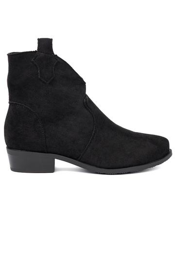 schZuarze Farbe Schuhe CoZuboystiefel aus INildleder 2
