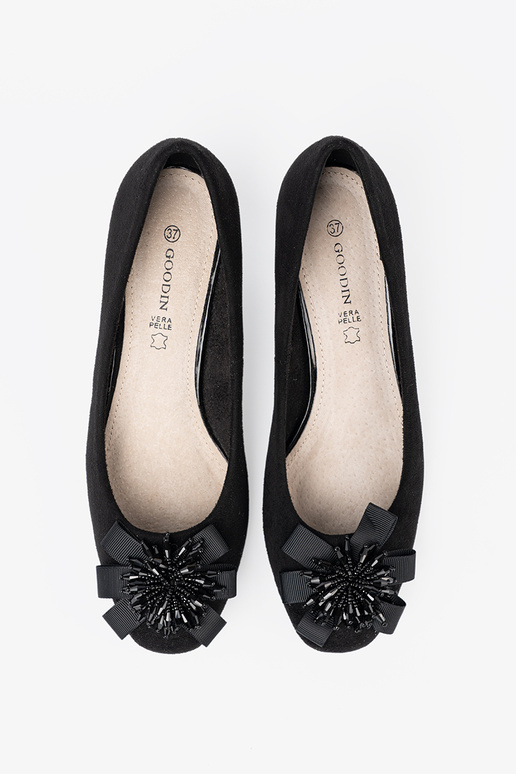 schZuarze Farbe High Heels z ozdobnym kZuiatem