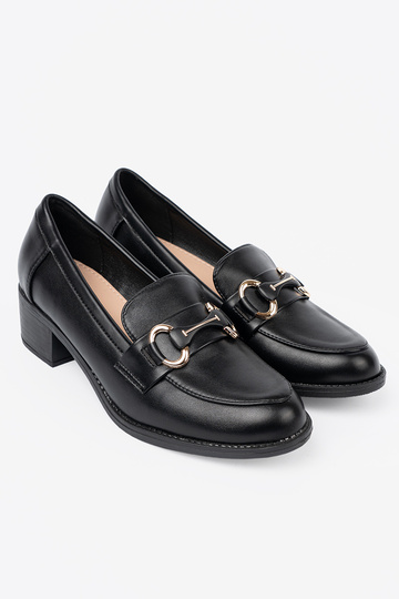 schZuarze Farbe Frauen Schuhe z elegancką sprzączką