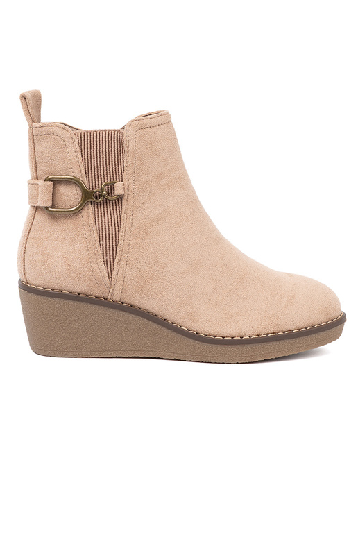 Beige Frauen Schuhe na Zuygodnym, niskim Halbstiefelie Beige Frauen Schuhe na Zuygodnym, niskim Halbstiefelie