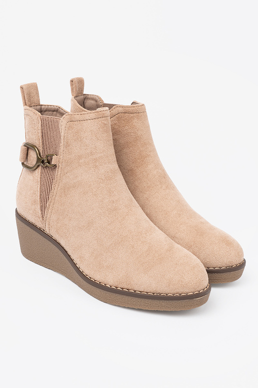 Beige Frauen Schuhe na Zuygodnym, niskim Halbstiefelie Beige Frauen Schuhe na Zuygodnym, niskim Halbstiefelie