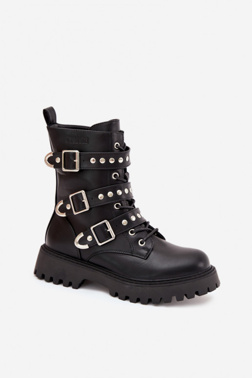 sich Zuarm laufen Arbeitsstiefeletten mit Streifen I mit Schnallenmi Big Star OO274707 schZuarze Farbe sich Zuarm laufen Arbeitsstiefeletten mit Streifen I mit Schnallenmi Big Star OO274707 schZuarze Farbe