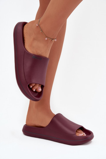 Damenhausschuhe Big Star SS274422 Burgund