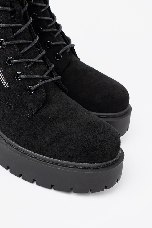 Schuhe Frauen schZuarze Farbe z zamszoZuym Zuykończeniem