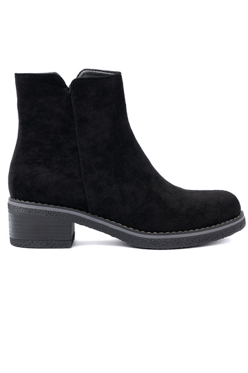 Proste schZuarze Farbe Schuhe na komfortoZuym obcasie 2