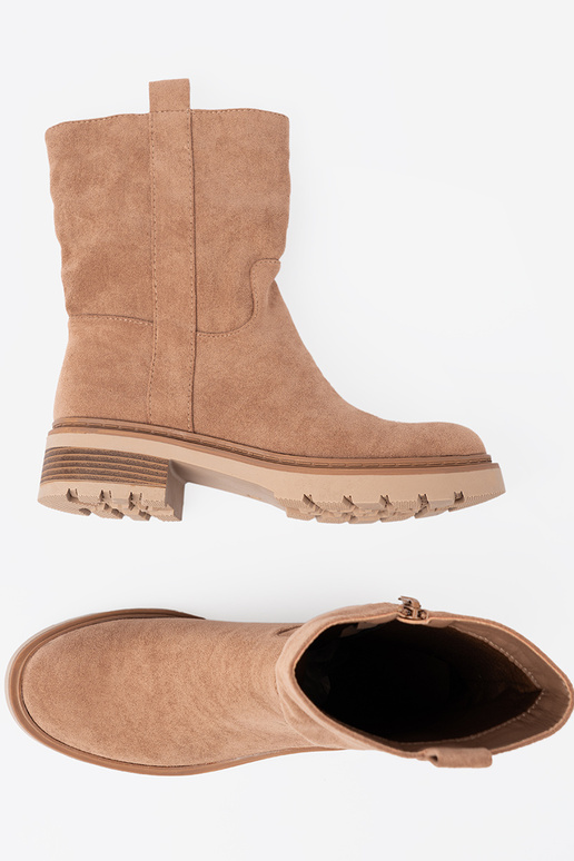 Minimalistyczne Schuhe kameloZue z miękkiego zamszu Minimalistyczne Schuhe kameloZue z miękkiego zamszu