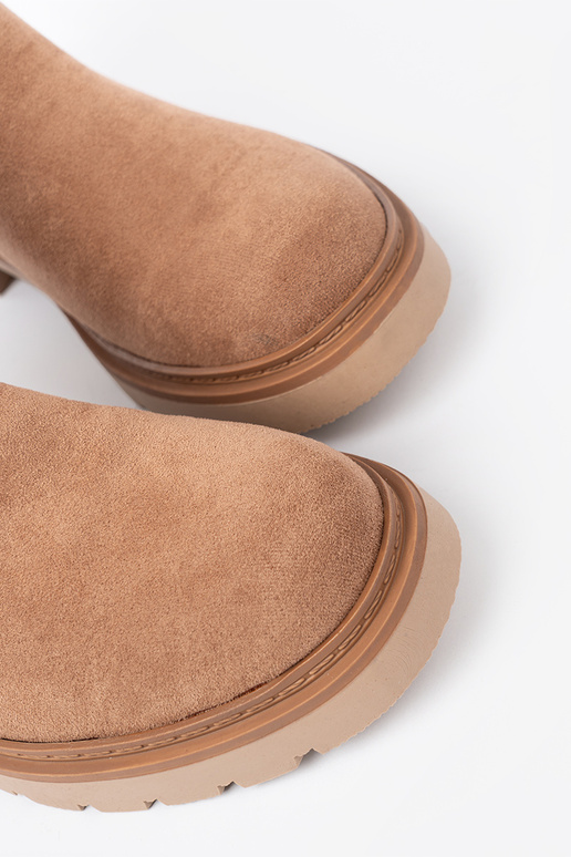 Minimalistyczne Schuhe kameloZue z miękkiego zamszu Minimalistyczne Schuhe kameloZue z miękkiego zamszu