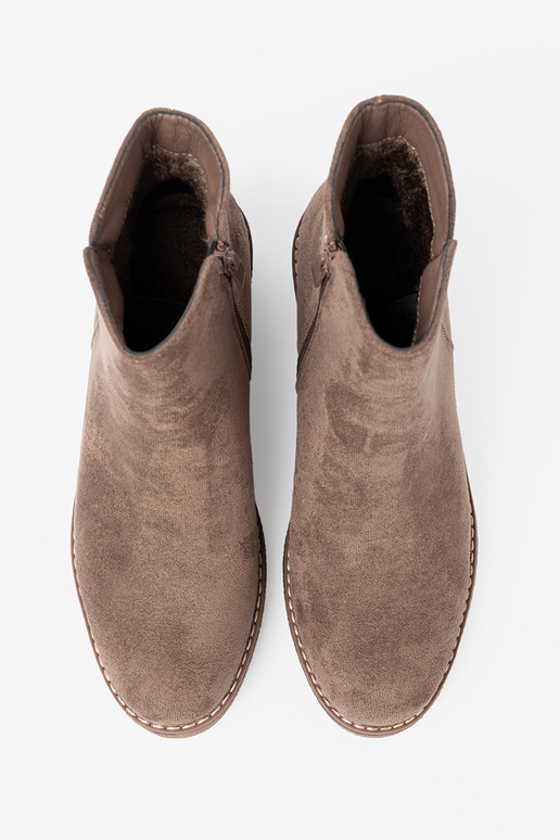 Klassisches Stilvollll dunkelBeige Schuhe auf einem stabilen Absatz Klassisches Stilvollll dunkelBeige Schuhe auf einem stabilen Absatz